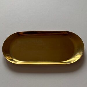 Gold Oval Decorative Tray - Modern Home Accent